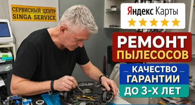 Peмoнт пылесоcoв и роботов-пылeсoсoв - изображение 1