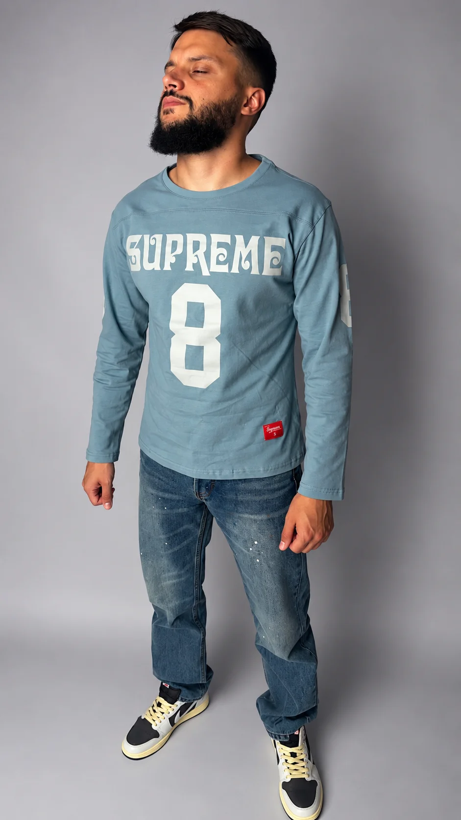 Лонгслив Supreme Affiliated L/S Football Top - миниатюра 9