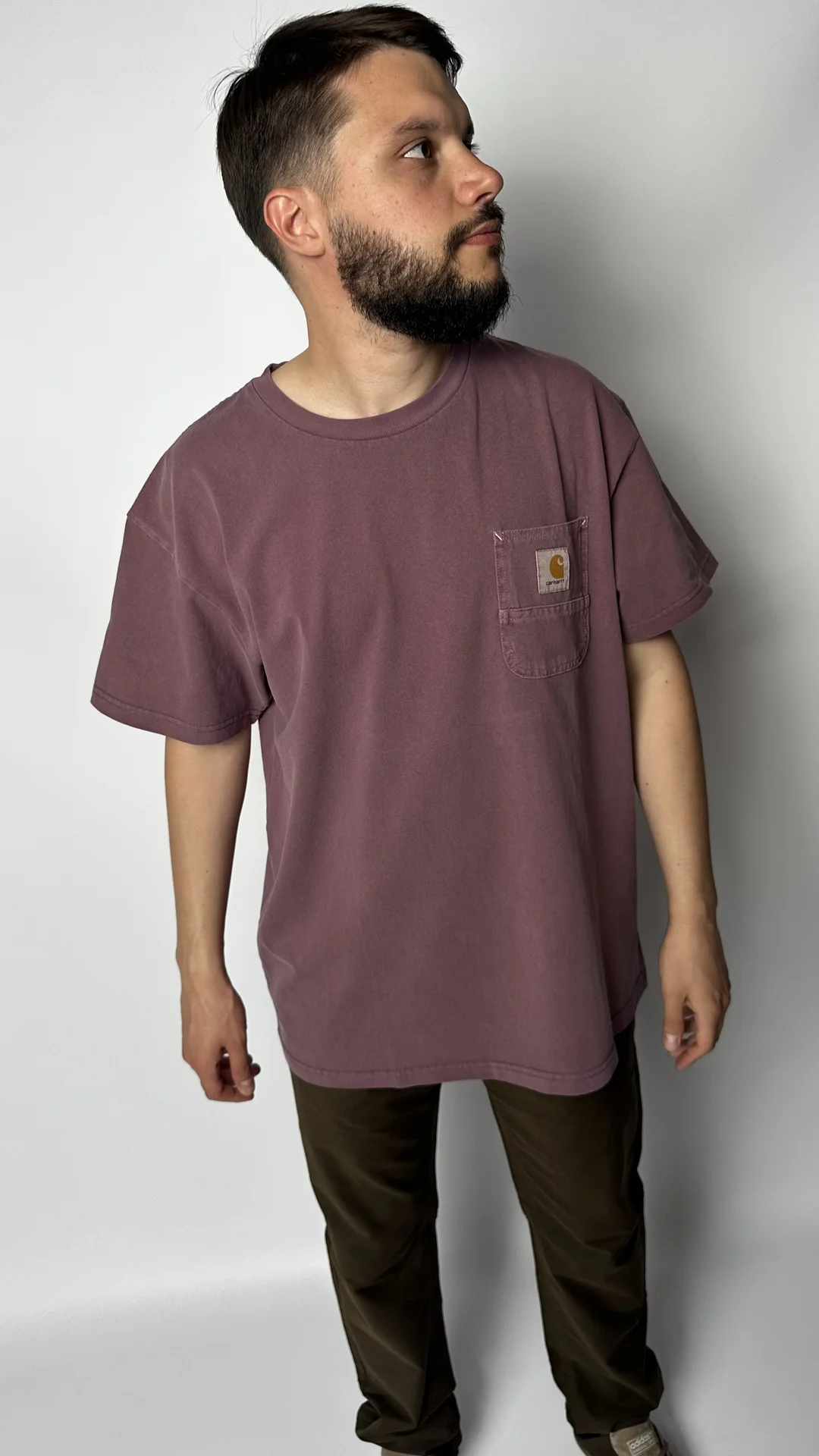 Футболка Carhartt бордовая - изображение 1