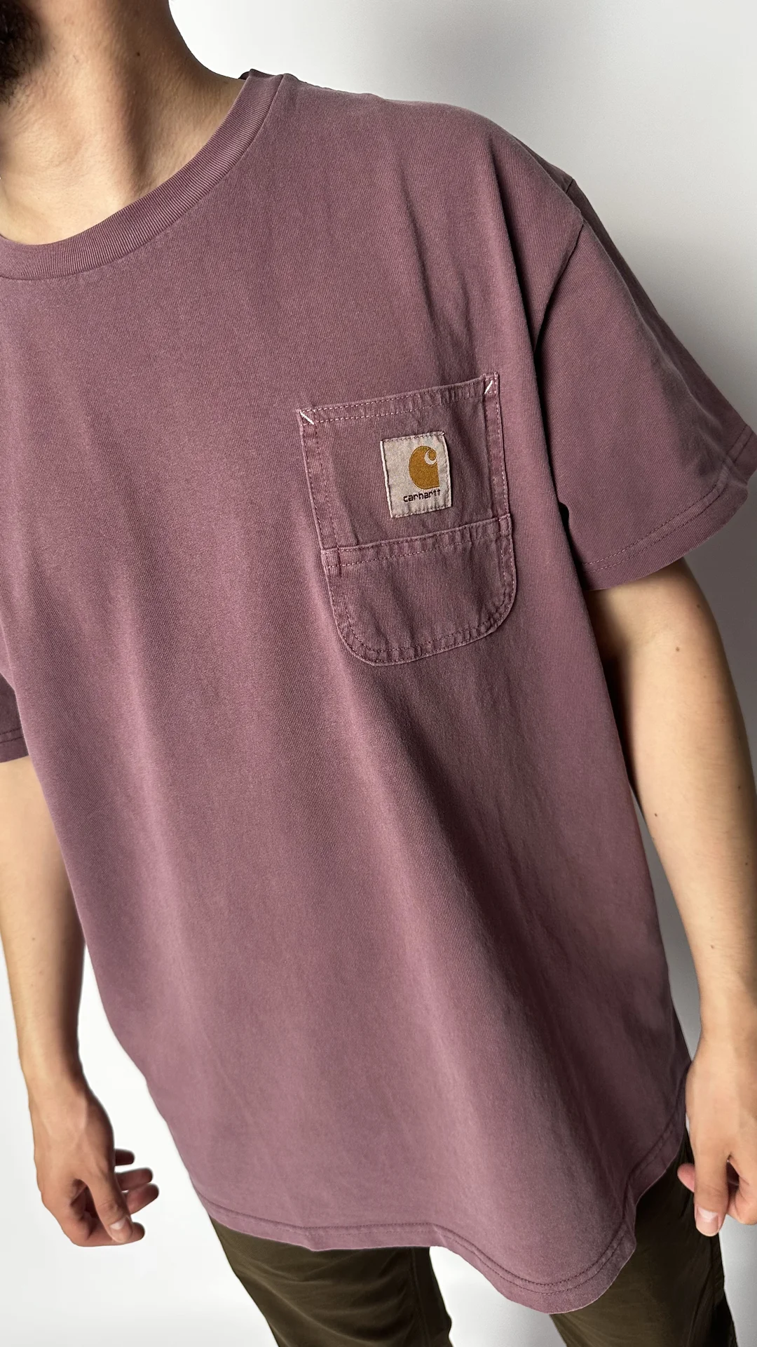 Футболка Carhartt бордовая - миниатюра 3