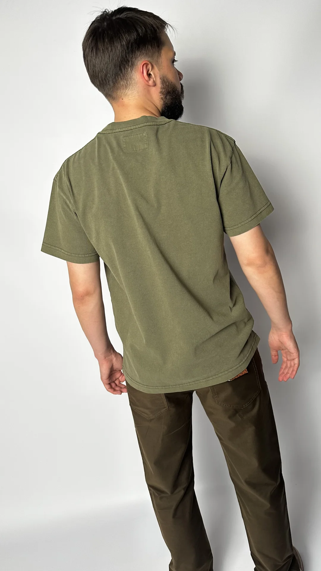 Футболка Carhartt зеленая - миниатюра 4