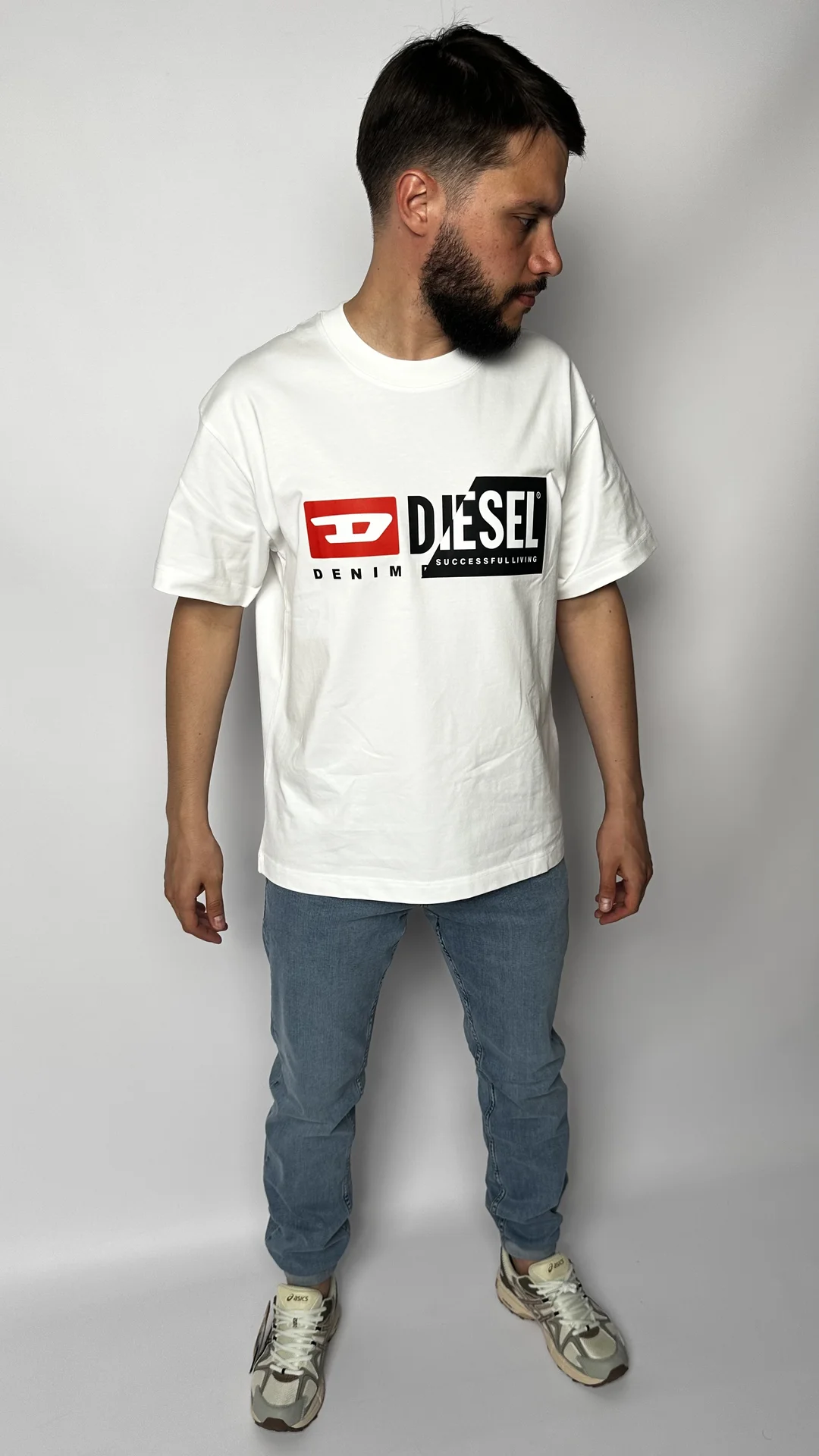 Футболка Diesel белая - миниатюра 7