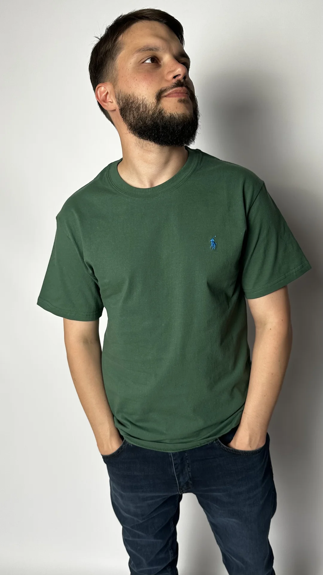Футболка Polo Ralph Lauren зеленая - миниатюра 2