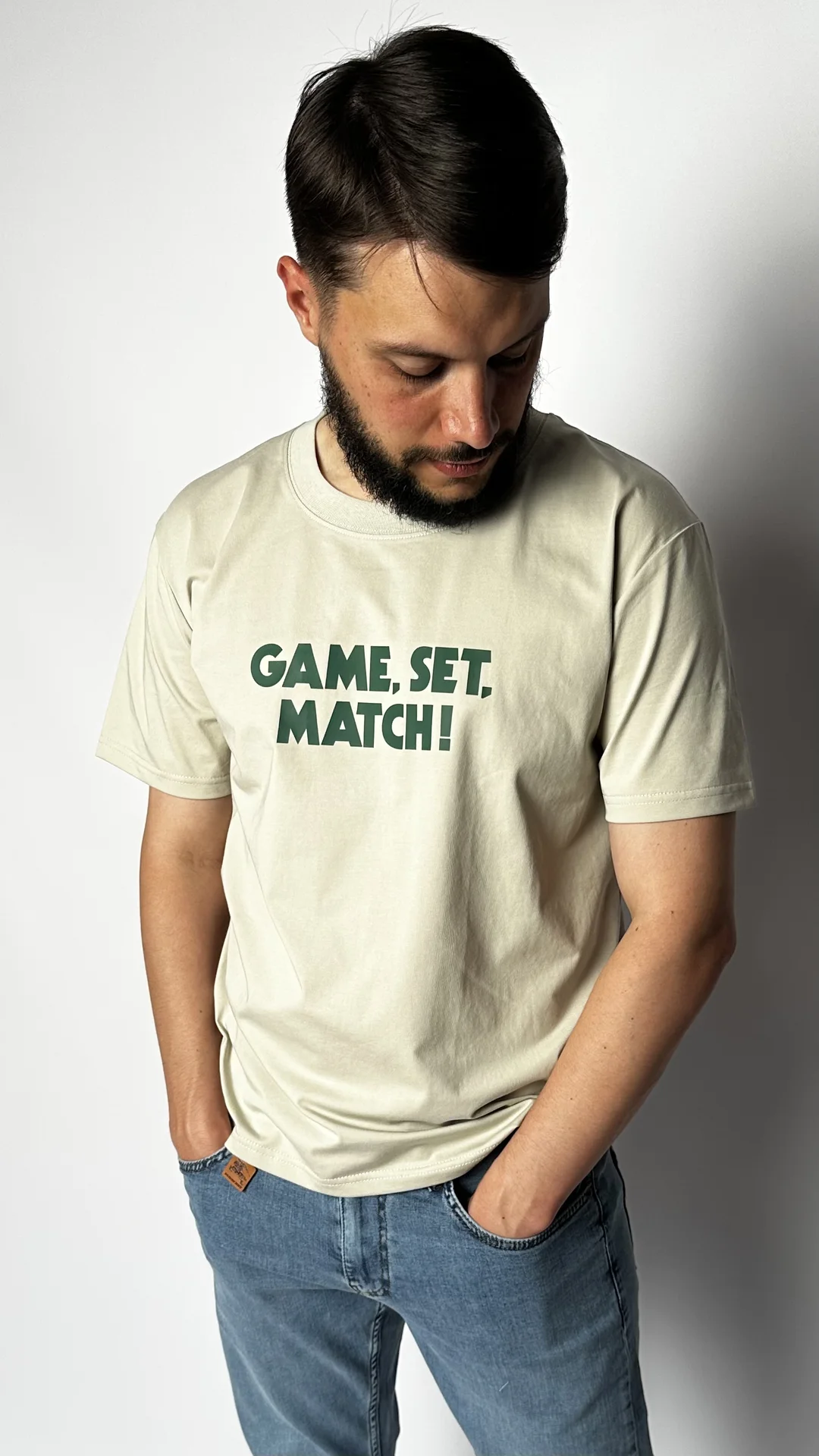 футболка Lacoste бежевая - миниатюра 2
