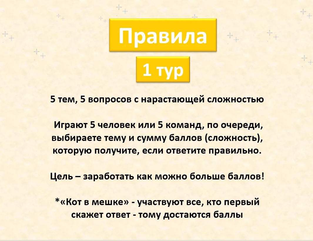Презентация на день рождения в формате "Своя игра". Викторина про вас. - миниатюра 2