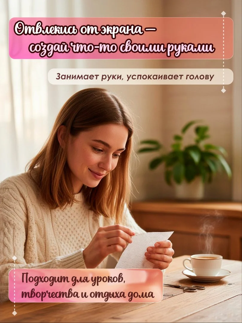 Подарочный набор для вышивки крестом "Котик с бантиком" - миниатюра 10