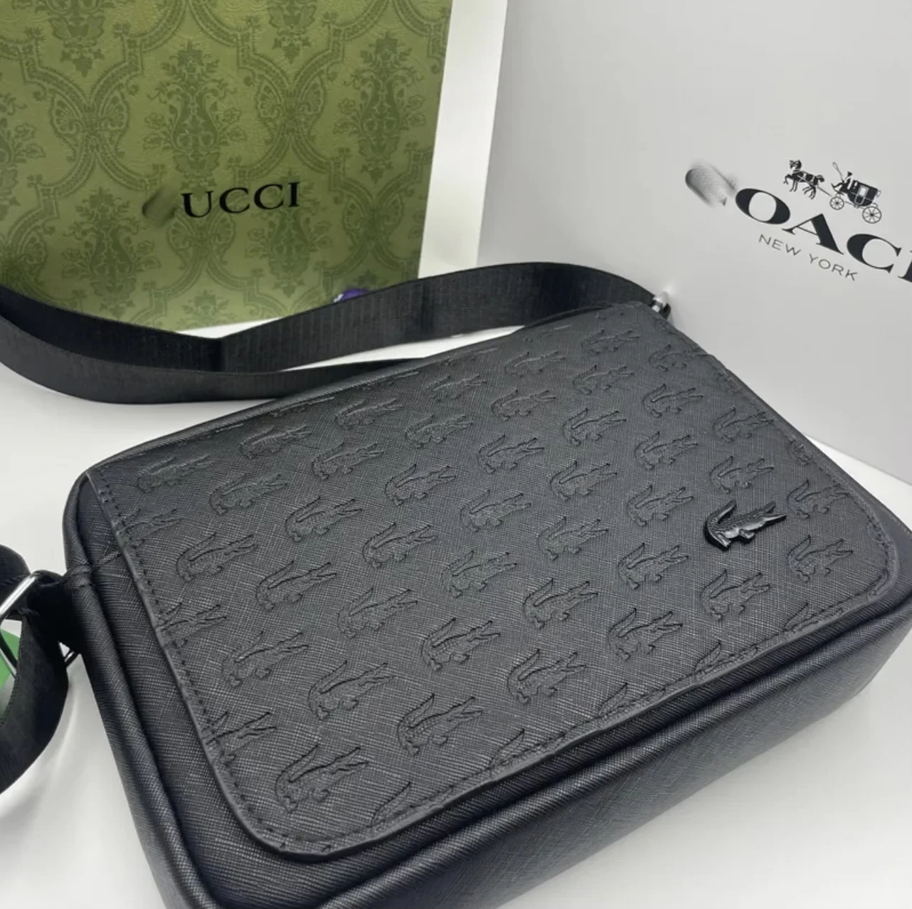 Сумка мужская через плечо Lacoste/Jordan - изображение 1