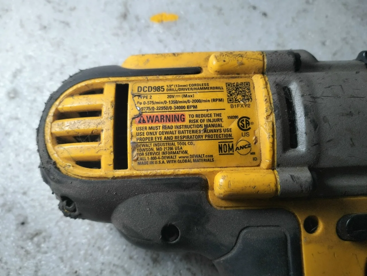 Dewalt DCD985 Ударная дрель-шуруповерт USA Б/У - миниатюра 5