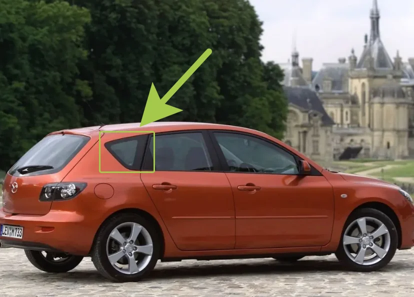 Mazda 3 BK хэтчбек - Форточка двери  правая - миниатюра 9