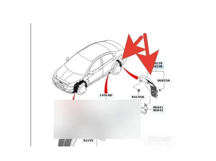 Hyundai Solaris (10-14) - Локер задний новый - миниатюра 3