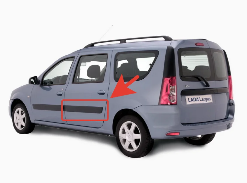 LADA Largus c 2012г. - Накладка задняя левая - миниатюра 9