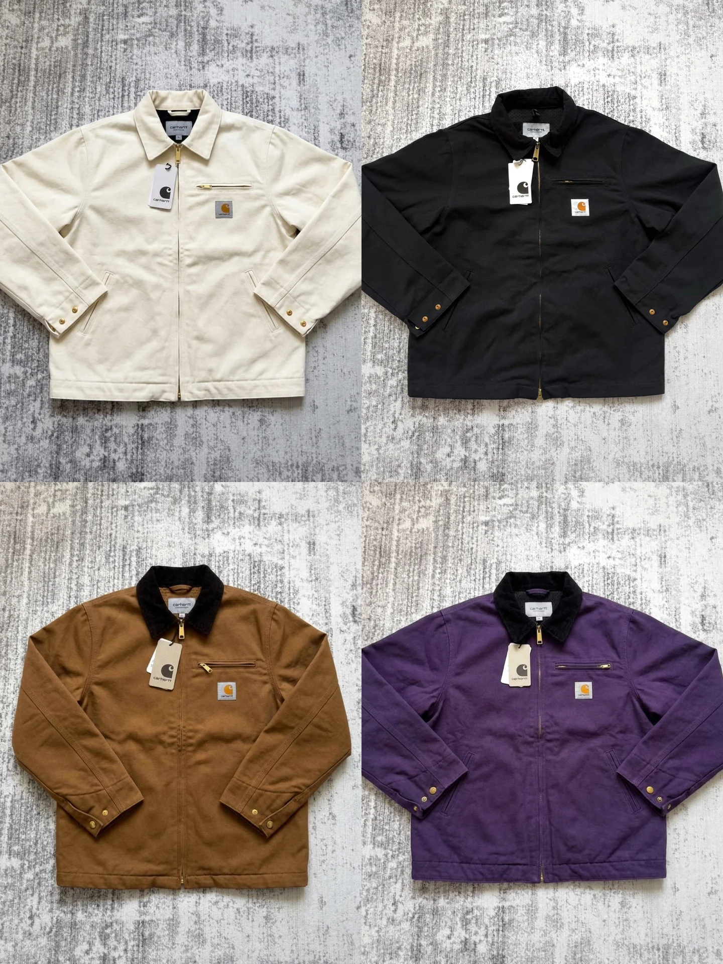 Джинсовая куртка Carhartt detroit на руках - миниатюра 8