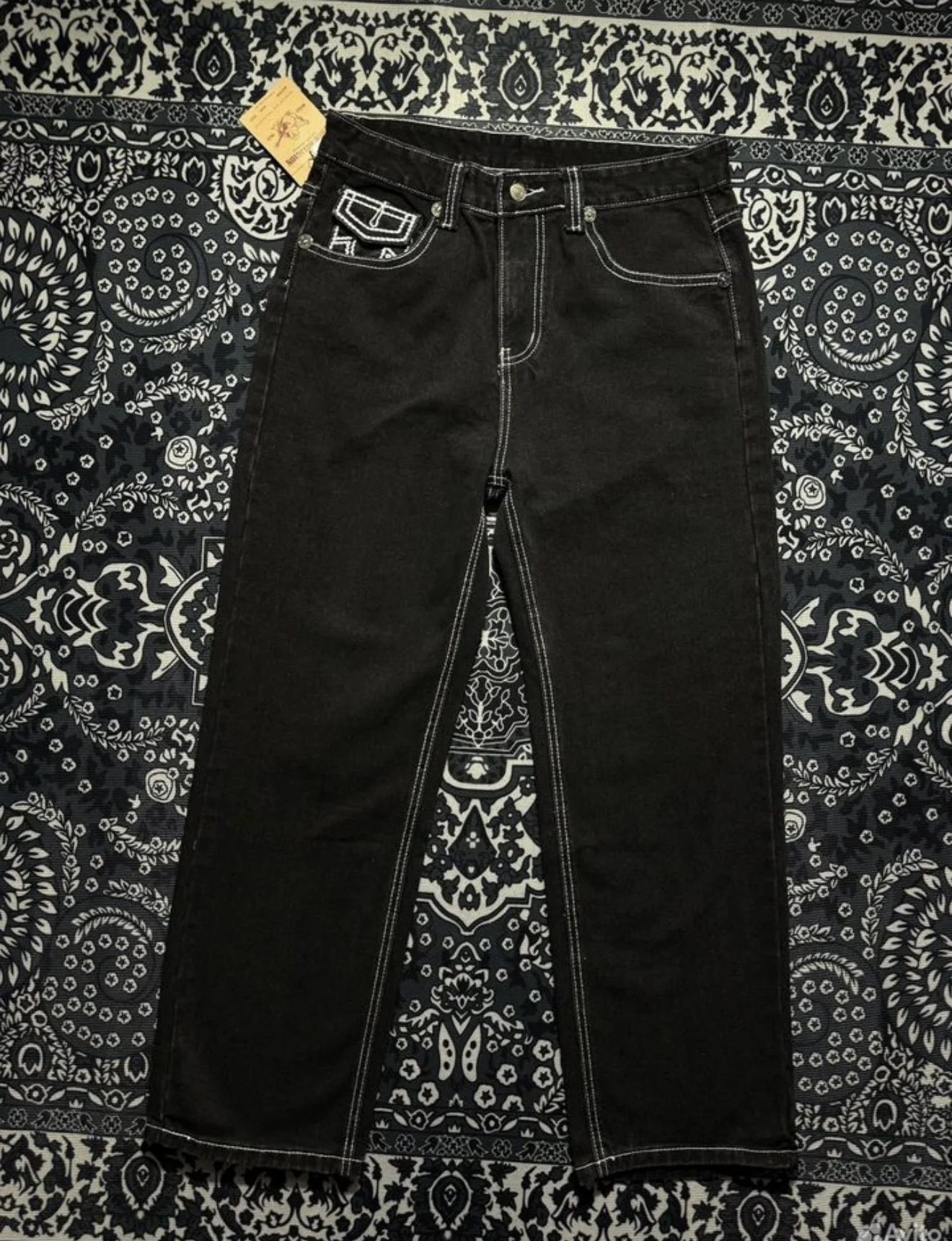Джинсы True religion широкие - миниатюра 2
