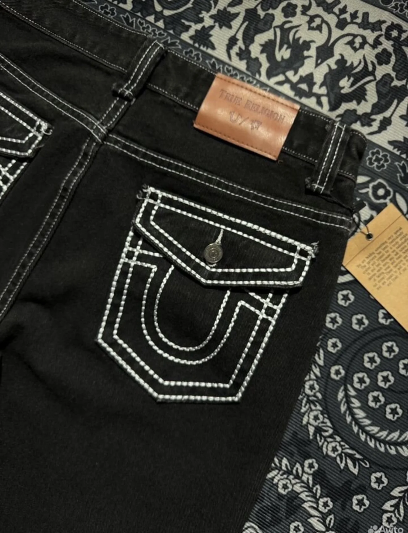 Джинсы True religion широкие - миниатюра 4