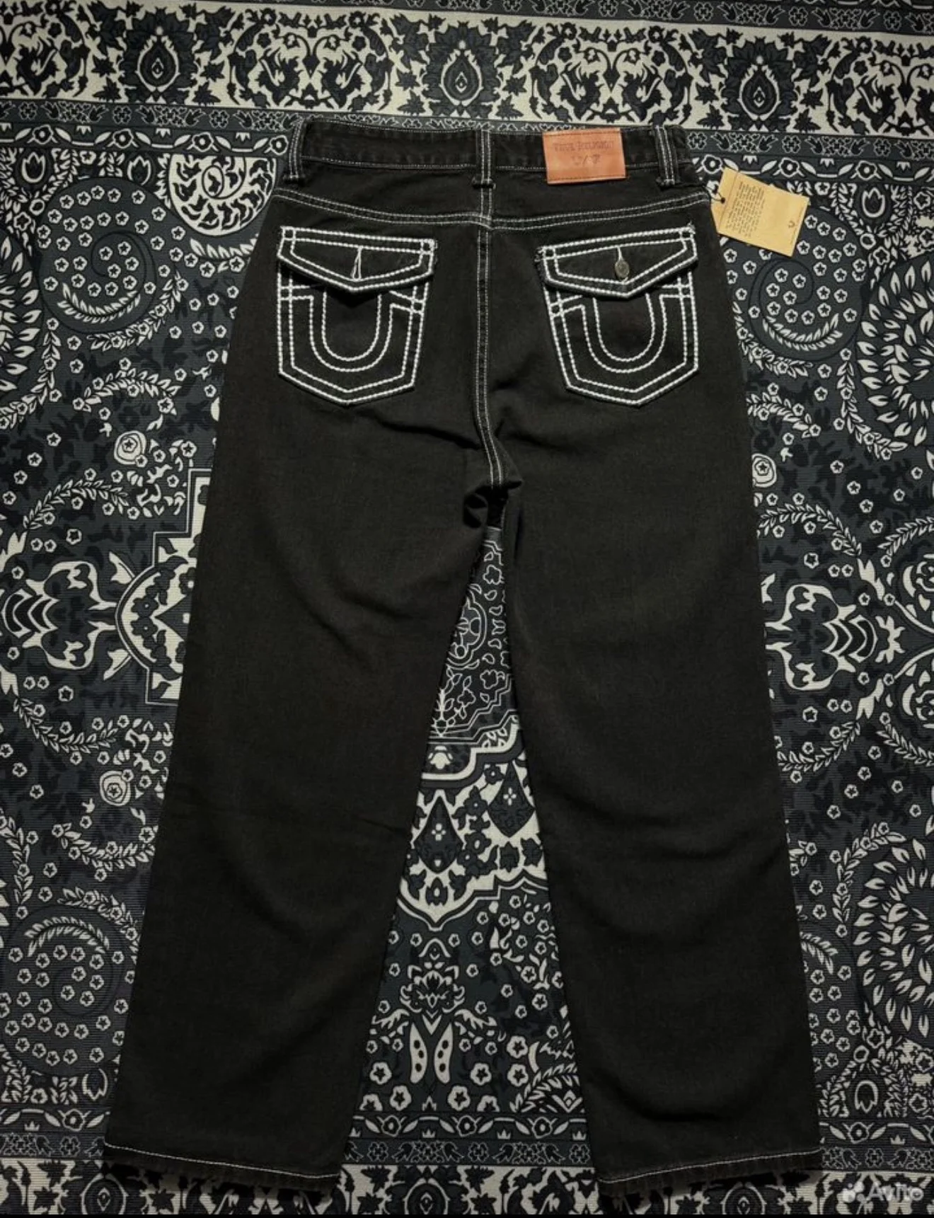 Джинсы True religion широкие - миниатюра 5
