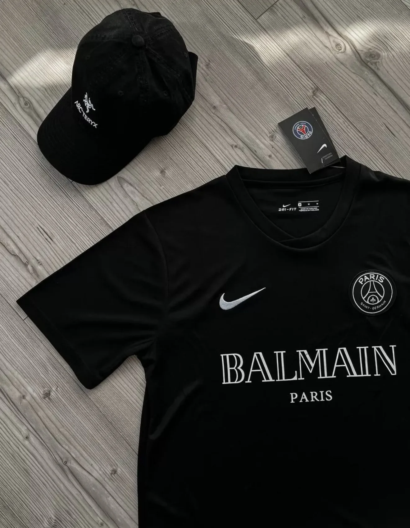 Спортивная футболка nike x Balmain x PSG Paris - миниатюра 2