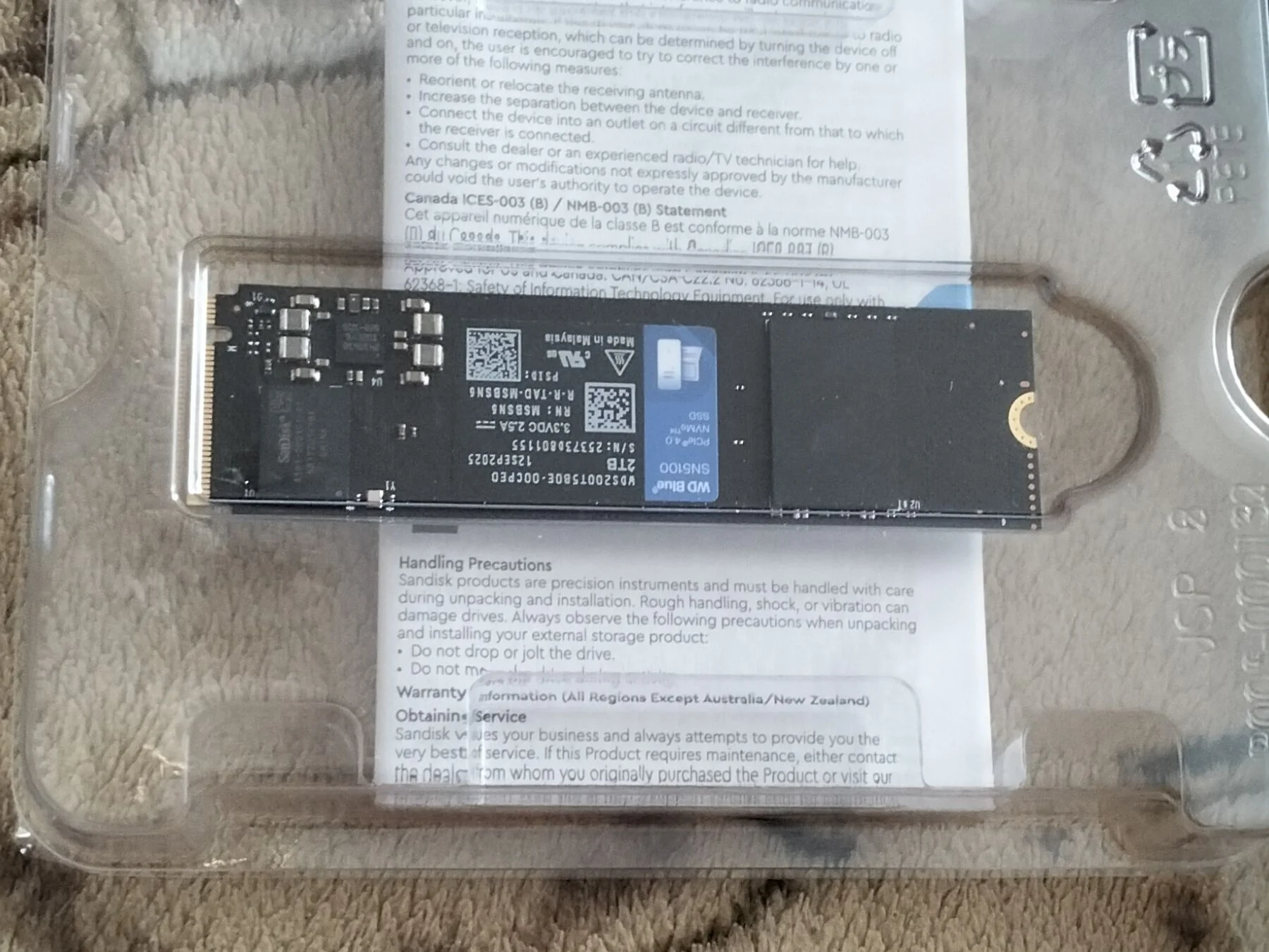 SSD WD BLUE SN5100 2 ТБ - миниатюра 2