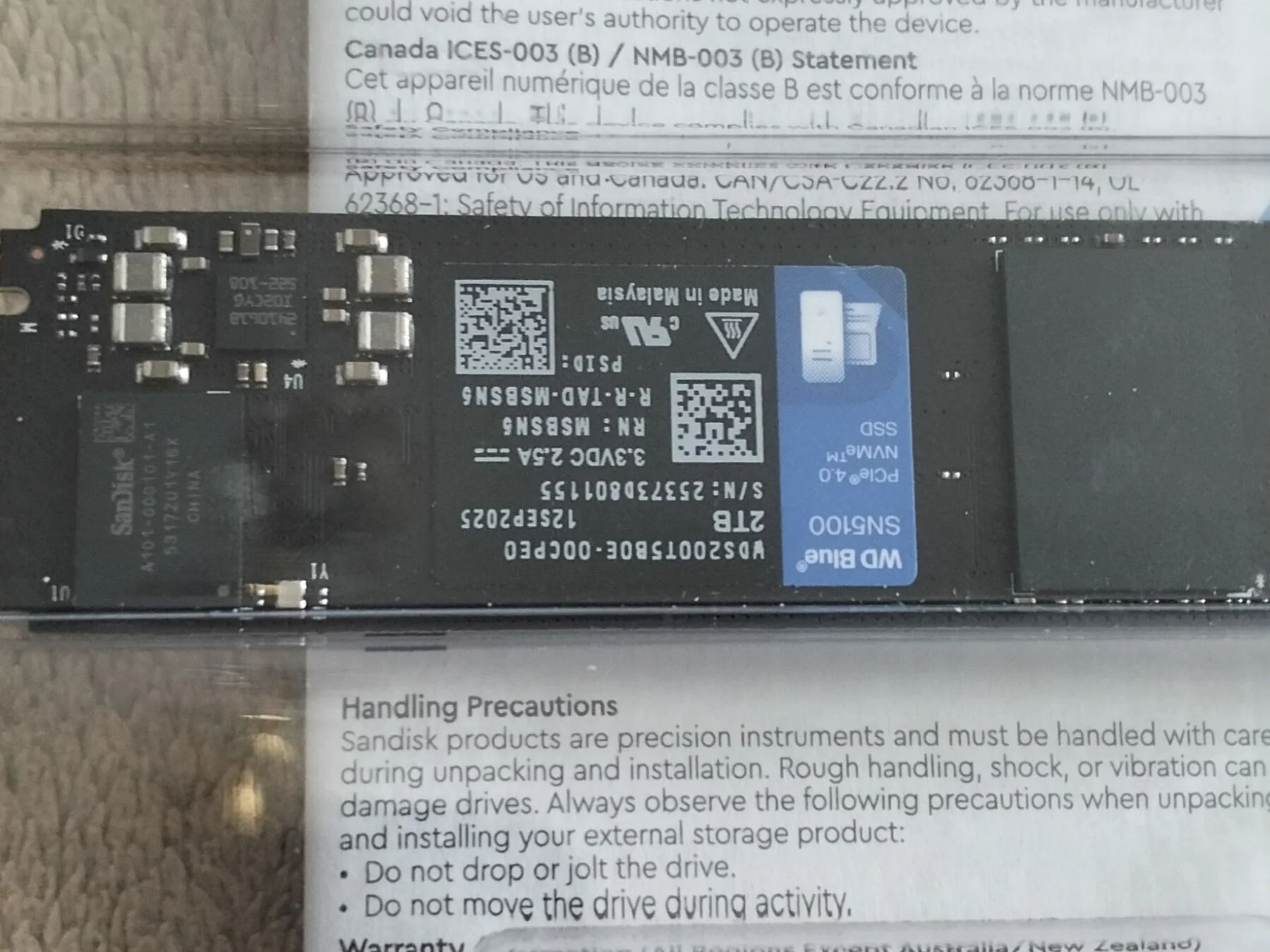 SSD WD BLUE SN5100 2 ТБ - миниатюра 3