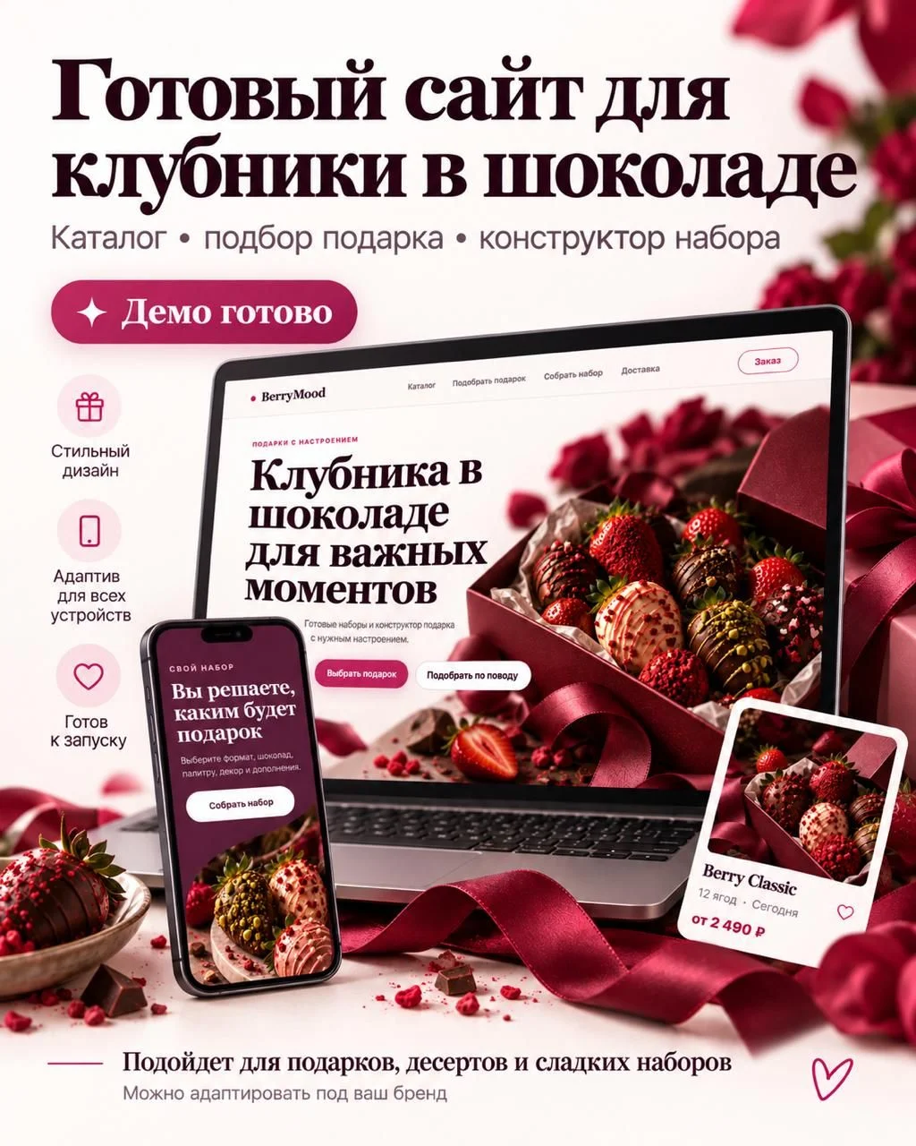 Сайт для кондитера под ключ/интернет-магазин - изображение 1