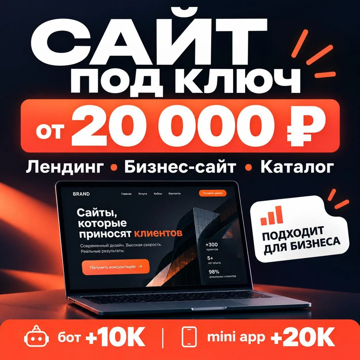 Разработка сайта по ключ