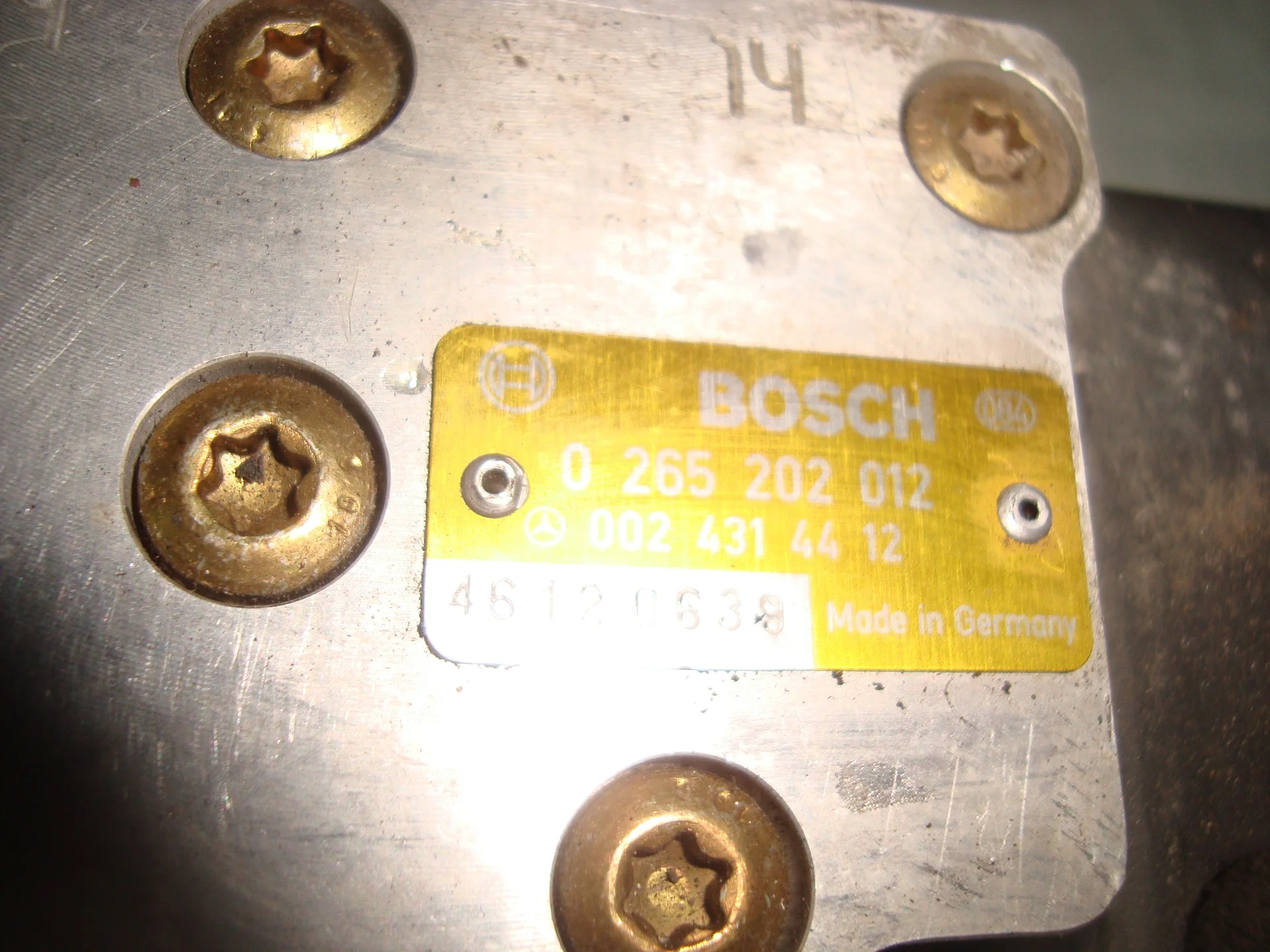 Блок ABS (насос) Mercedes-Benz W140 119 A0024314512 - миниатюра 2