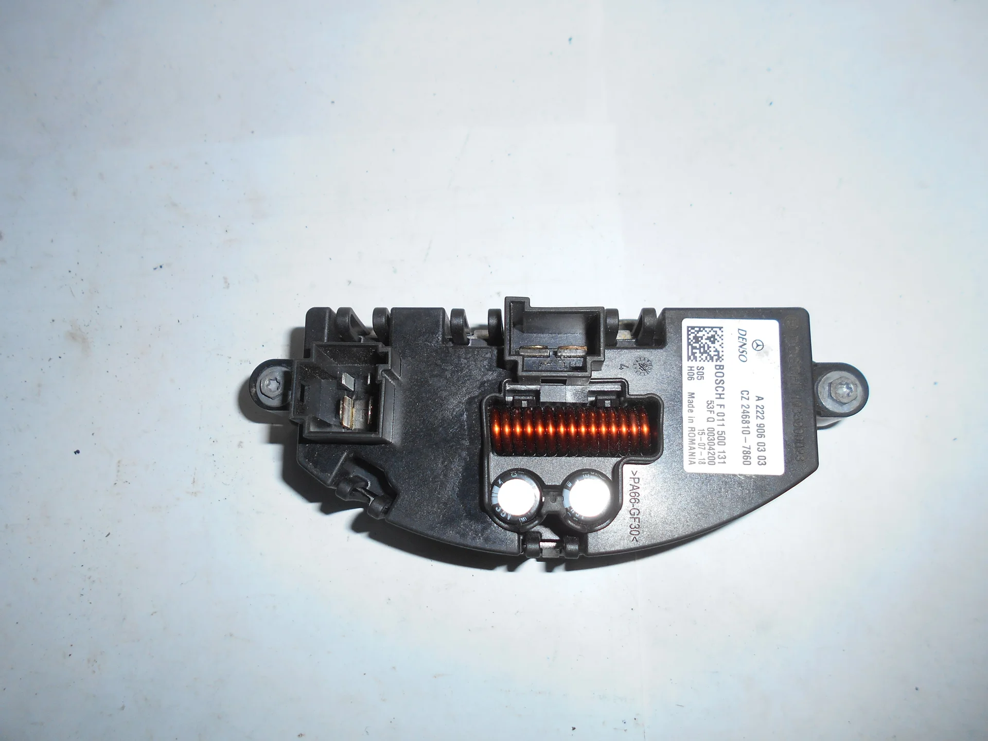 Резистор вентилятора Mercedes-Benz C117 A2229060303 - миниатюра 4