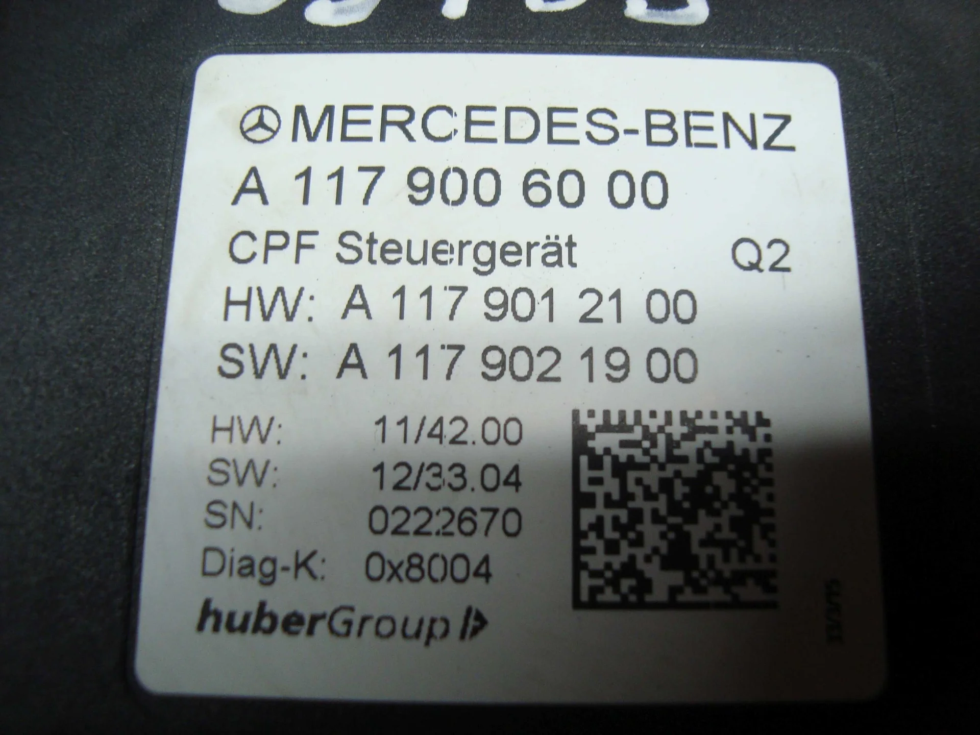 Блок управления камерой заднего хода Mercedes-Benz C117 270 A1179006000 - изображение 1