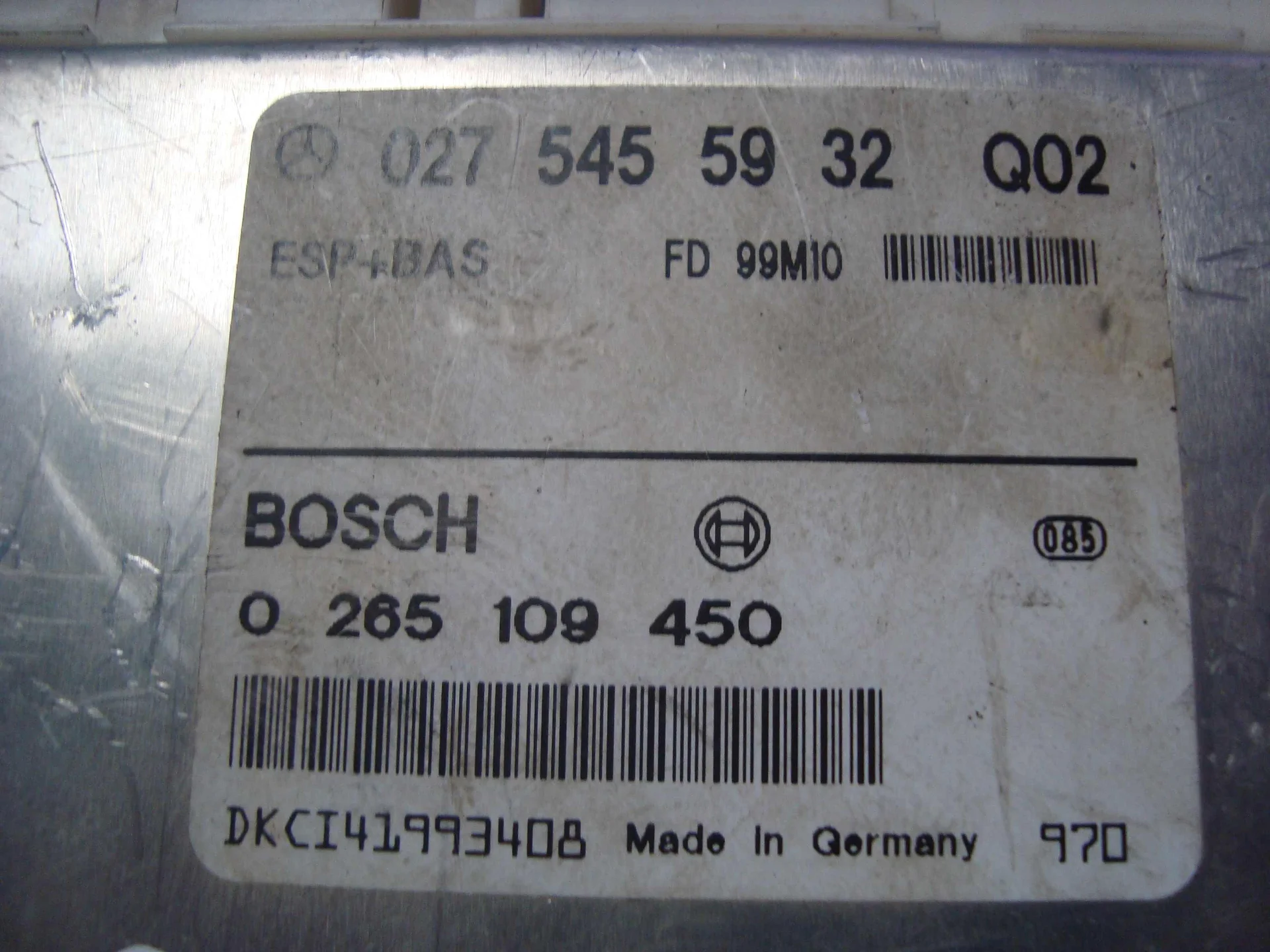 Блок управления ESP Mercedes-Benz C208  A0275455932 - миниатюра 3