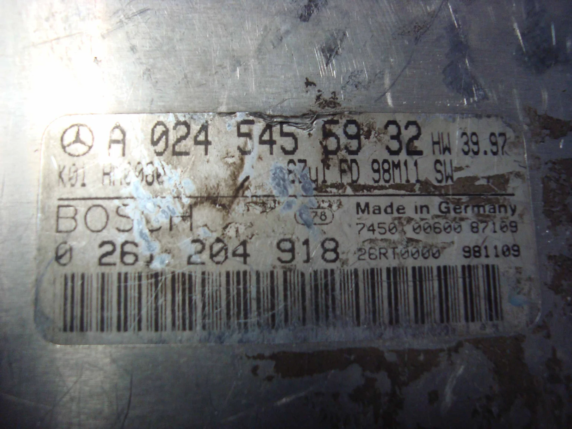 Блок управления Mercedes-Benz W163  A0245455932 - миниатюра 2