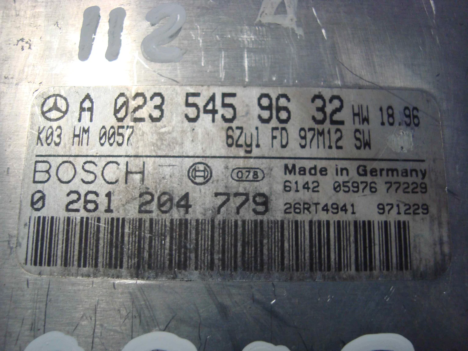 Блок управления двигателем Mercedes-Benz W210 112 A0235459632 - миниатюра 3