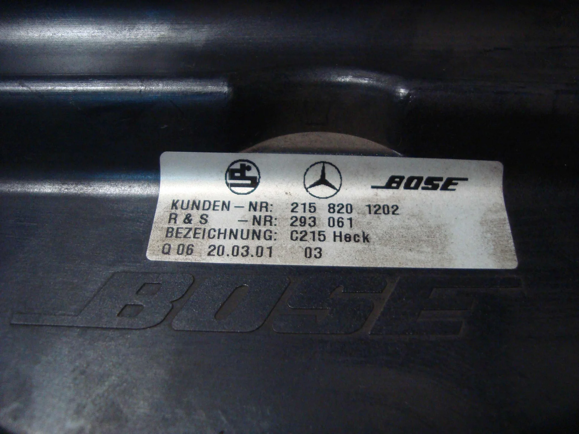 Сабвуфер Mercedes-Benz C215  A2158201202 - миниатюра 4