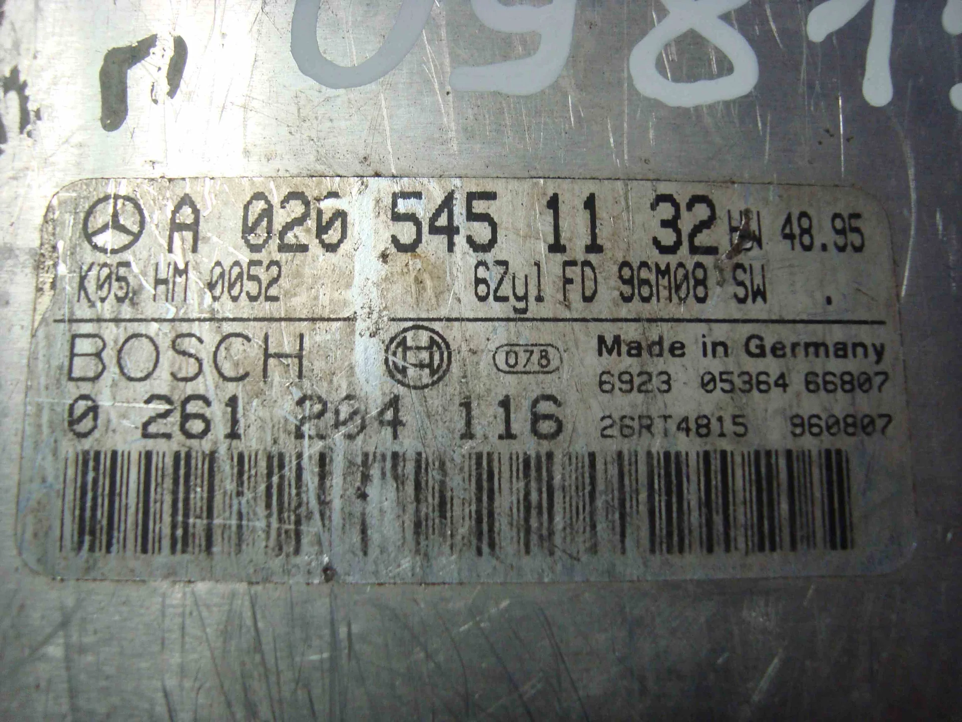 Блок управления двигателем Mercedes-Benz W210 104 A0205451132 - миниатюра 3