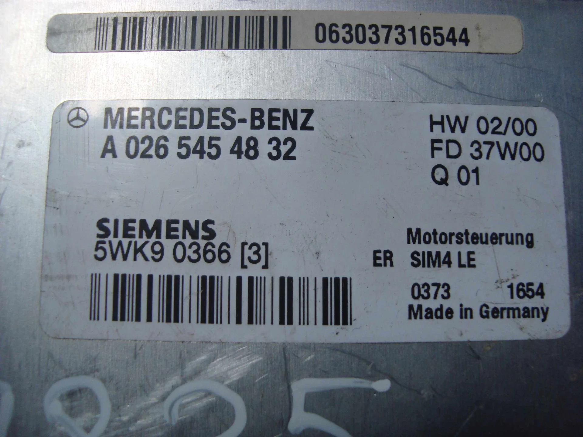 Блок управления Mercedes-Benz W203 111 A0265454832 - миниатюра 3