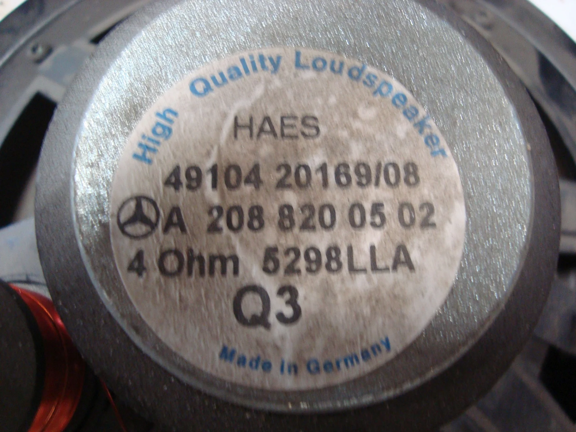 Динамик задний Mercedes-Benz C208 111 A2088200502 - миниатюра 3
