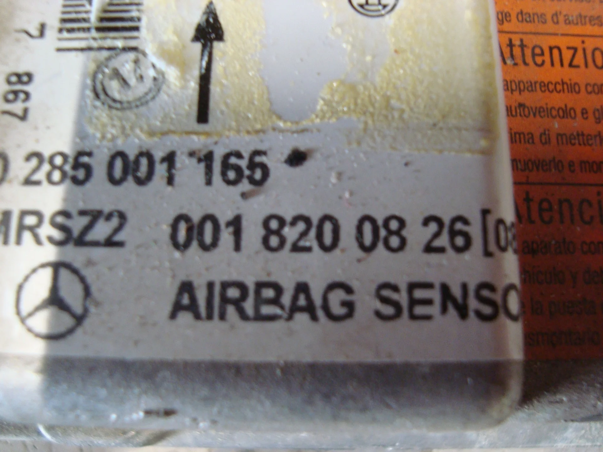Блок SRS Mercedes-Benz C208 111 A0018200826 - миниатюра 3