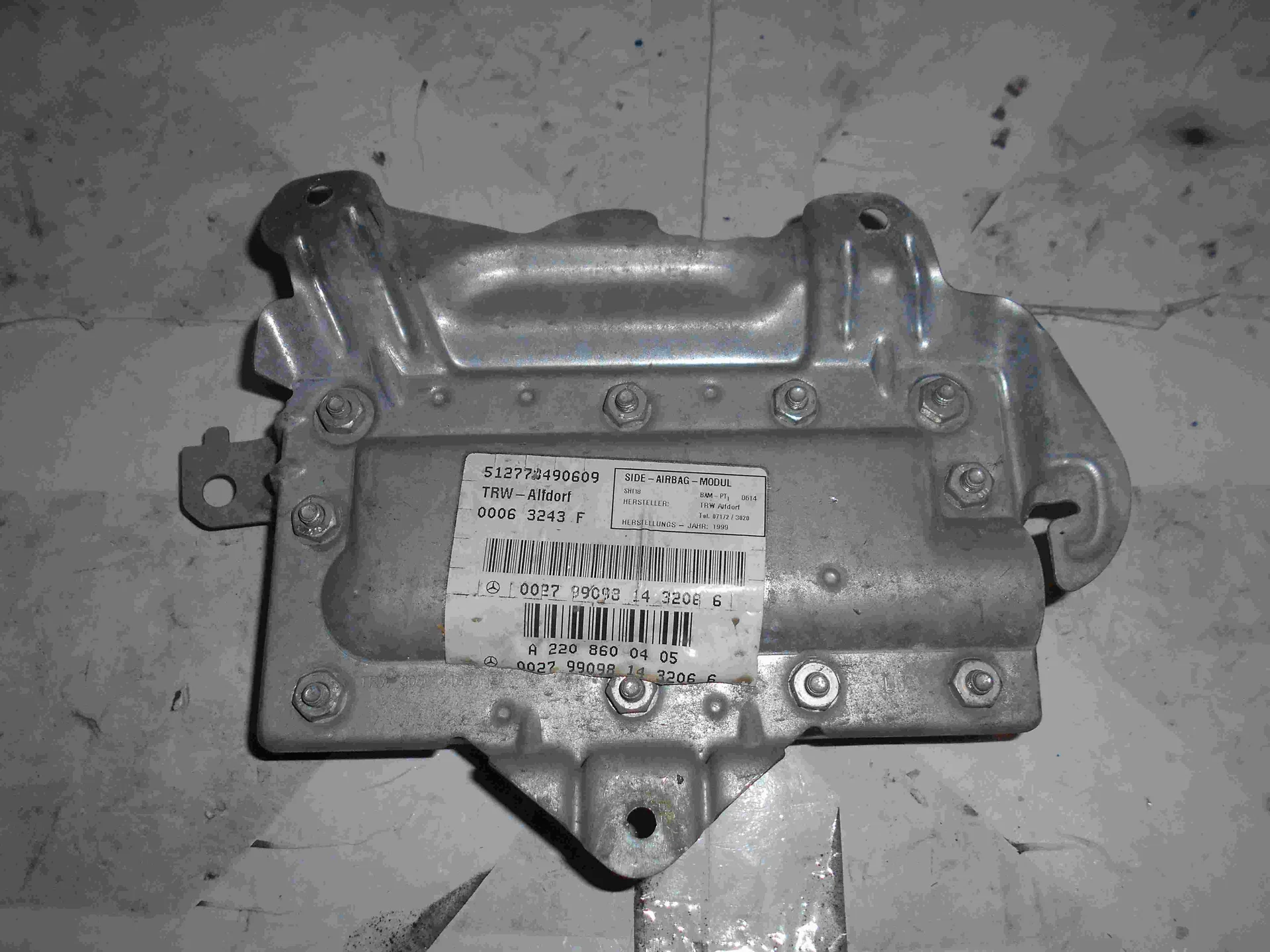 Подушка безопасности задней правой двери Mercedes-Benz W220  A2208600405 - миниатюра 2