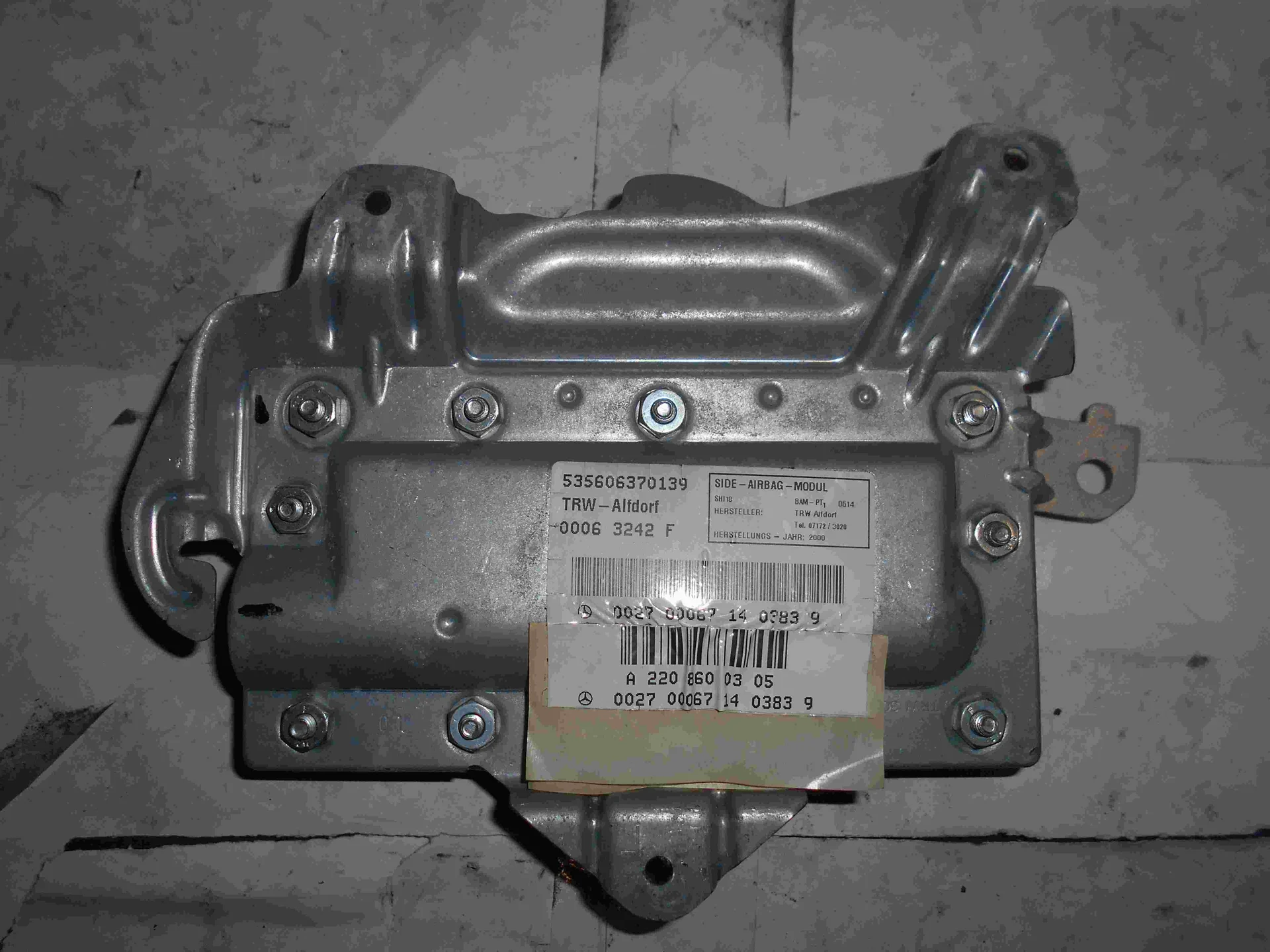 Подушка безопасности задней левой двери Mercedes-Benz W220 A2208600305 - миниатюра 2