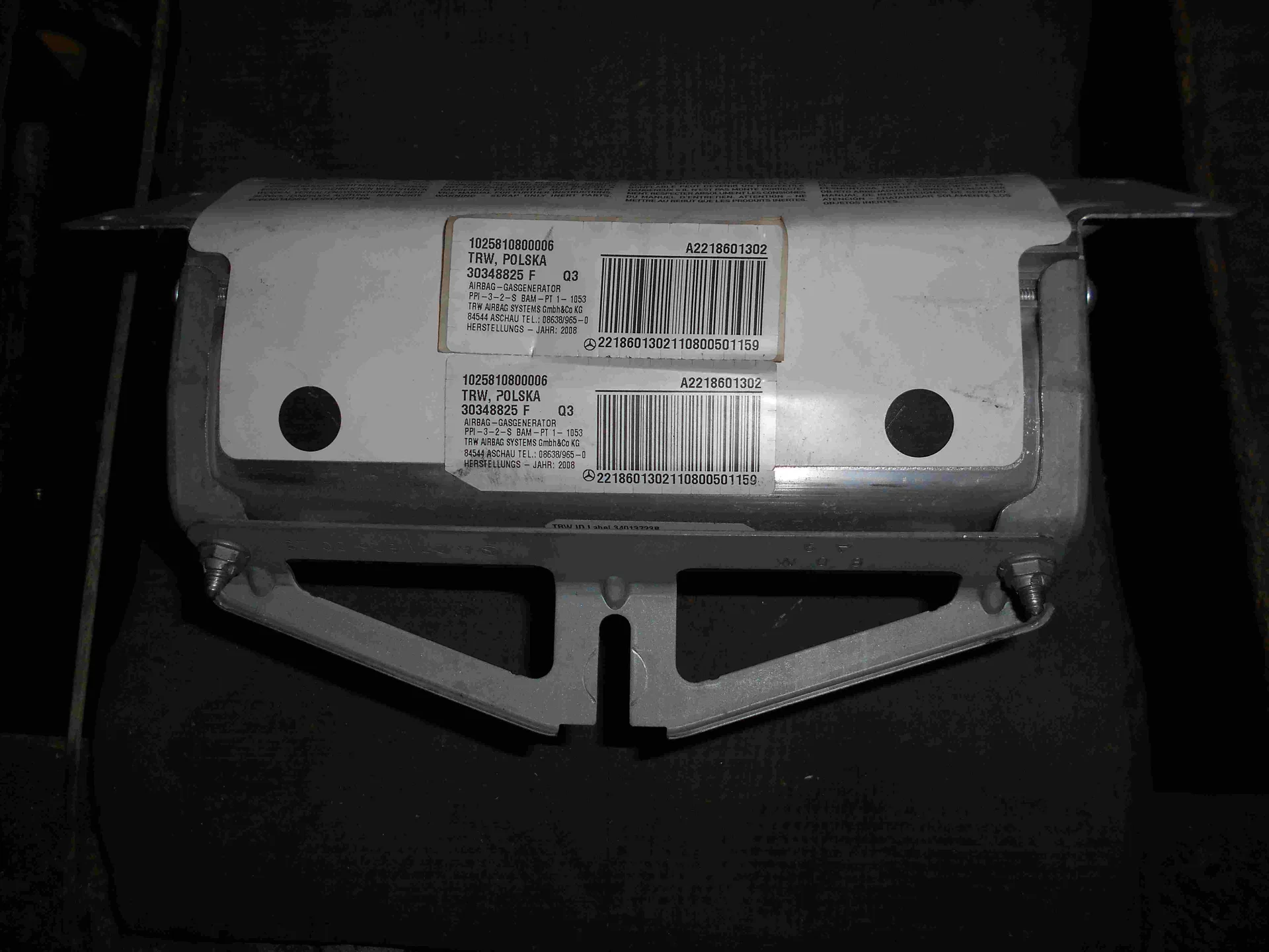 Подушка безопасности в торпеду Mercedes-Benz W221  A2218601302 - миниатюра 2