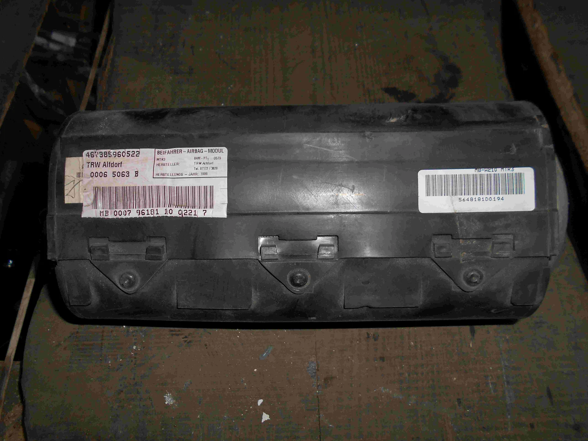 Подушка безопасности в торпеду Mercedes-Benz W210 A2108600705 - миниатюра 2