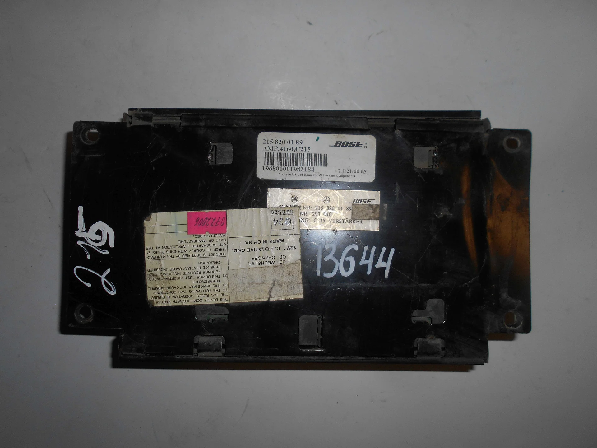 Усилитель аудио Mercedes-Benz C215 A2158200189 - миниатюра 2