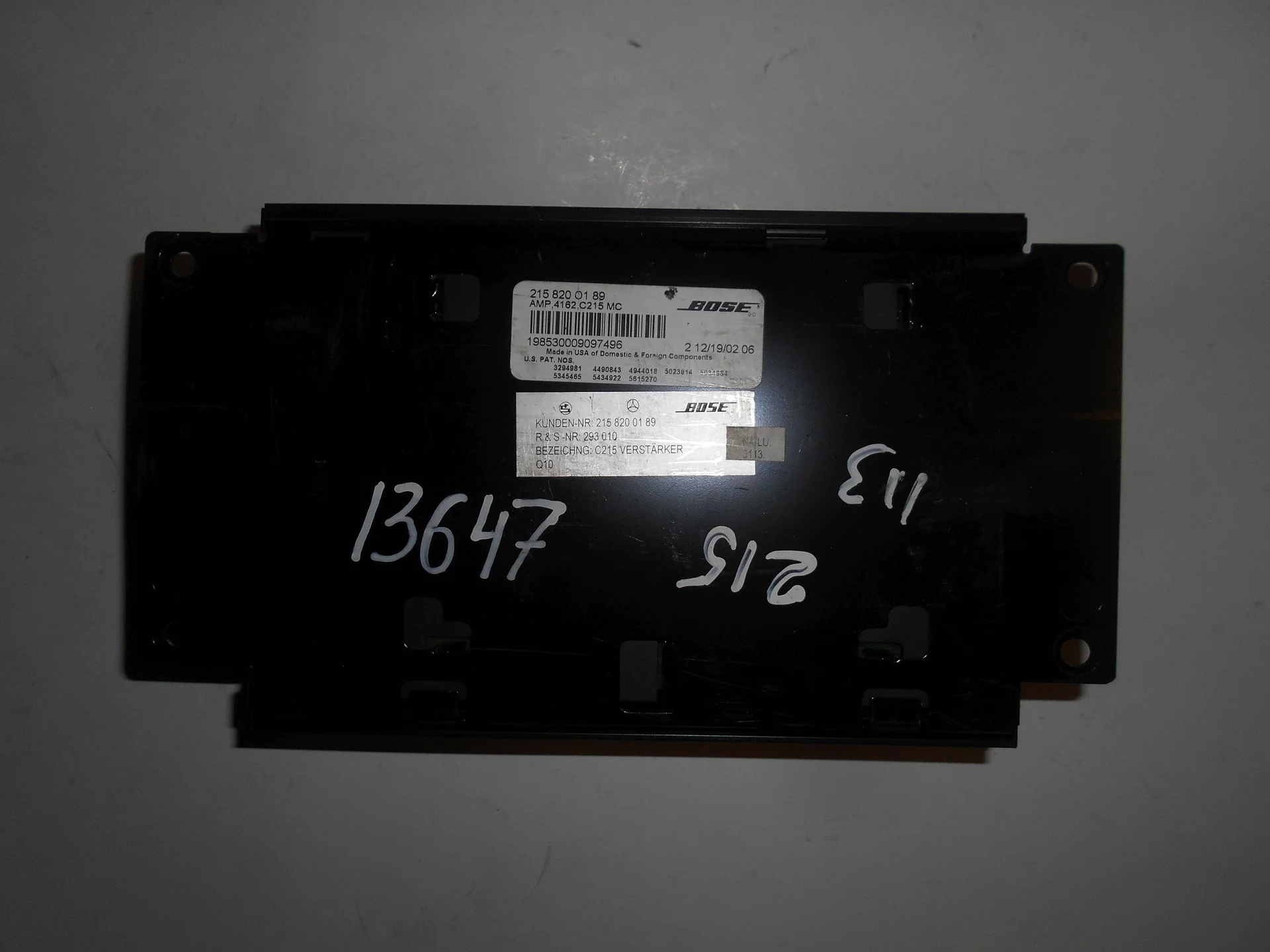 Усилитель аудио Mercedes-Benz C215 A2158200189 - миниатюра 2