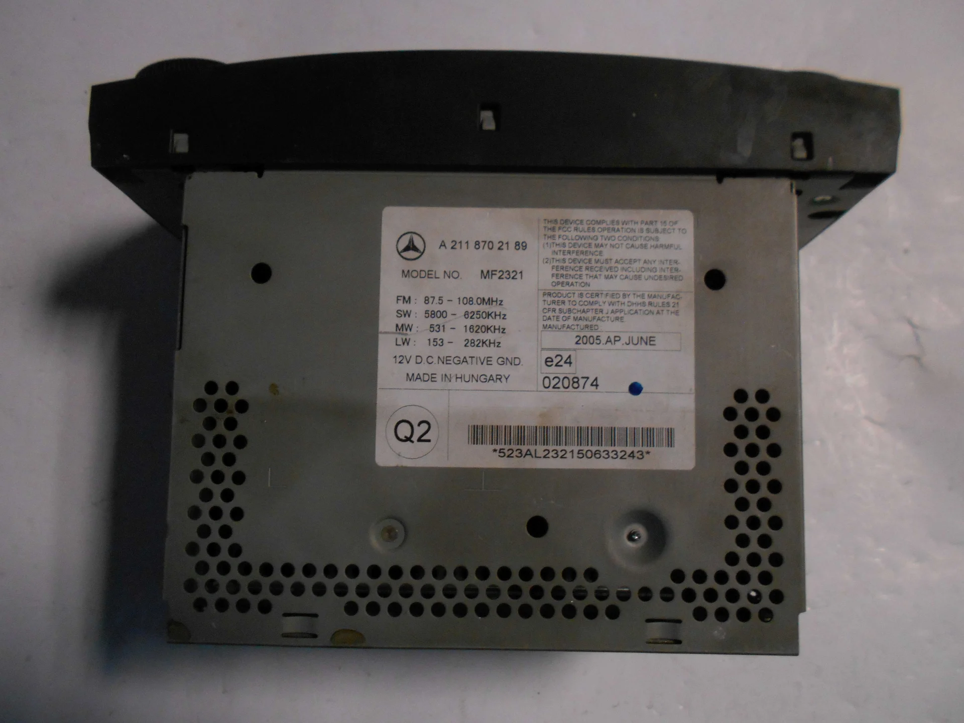 Команд Mercedes-Benz W211 A2118702189 - миниатюра 2