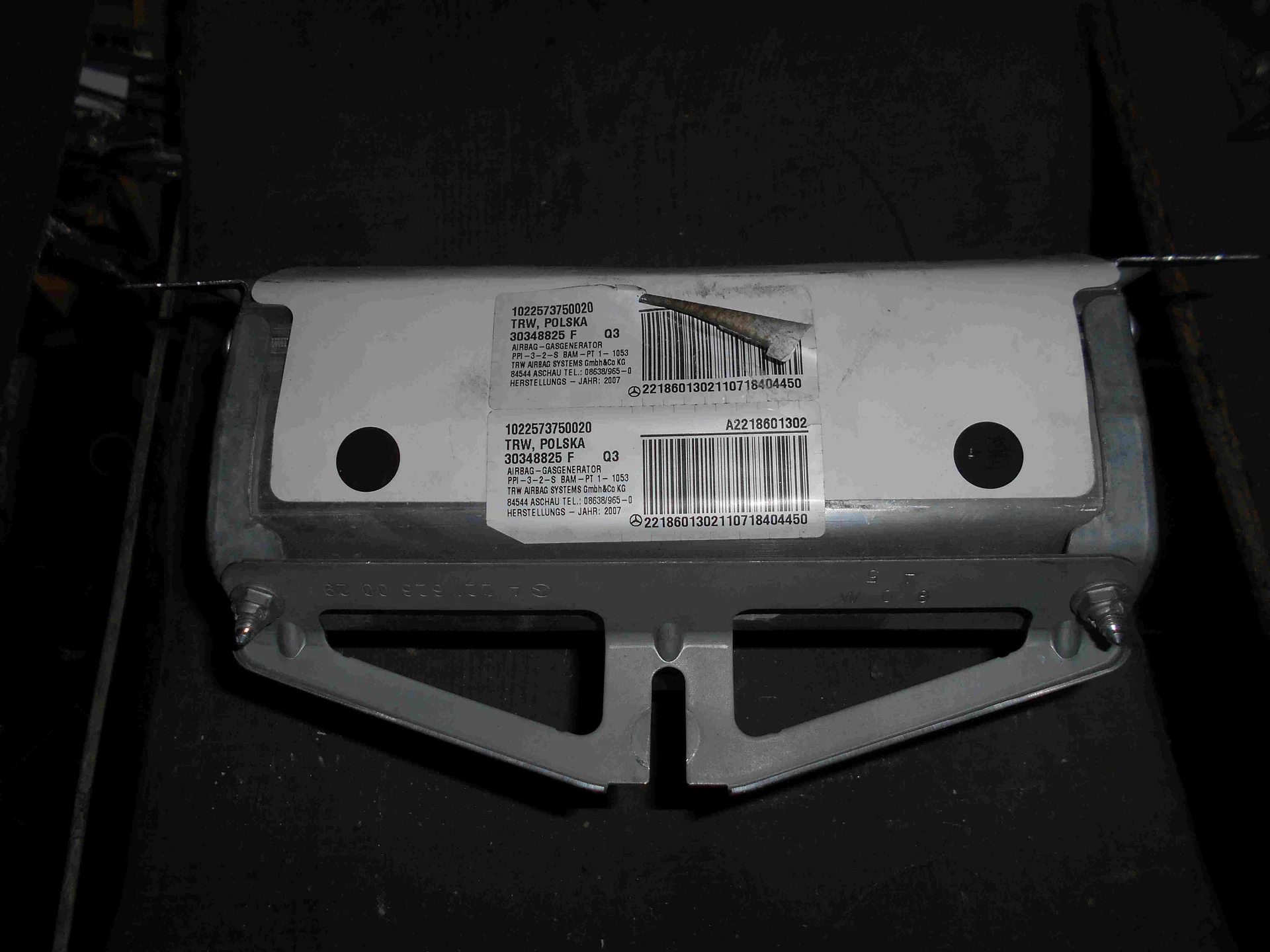 Подушка безопасности в торпеду Mercedes-Benz W221 A2218601302 - миниатюра 2