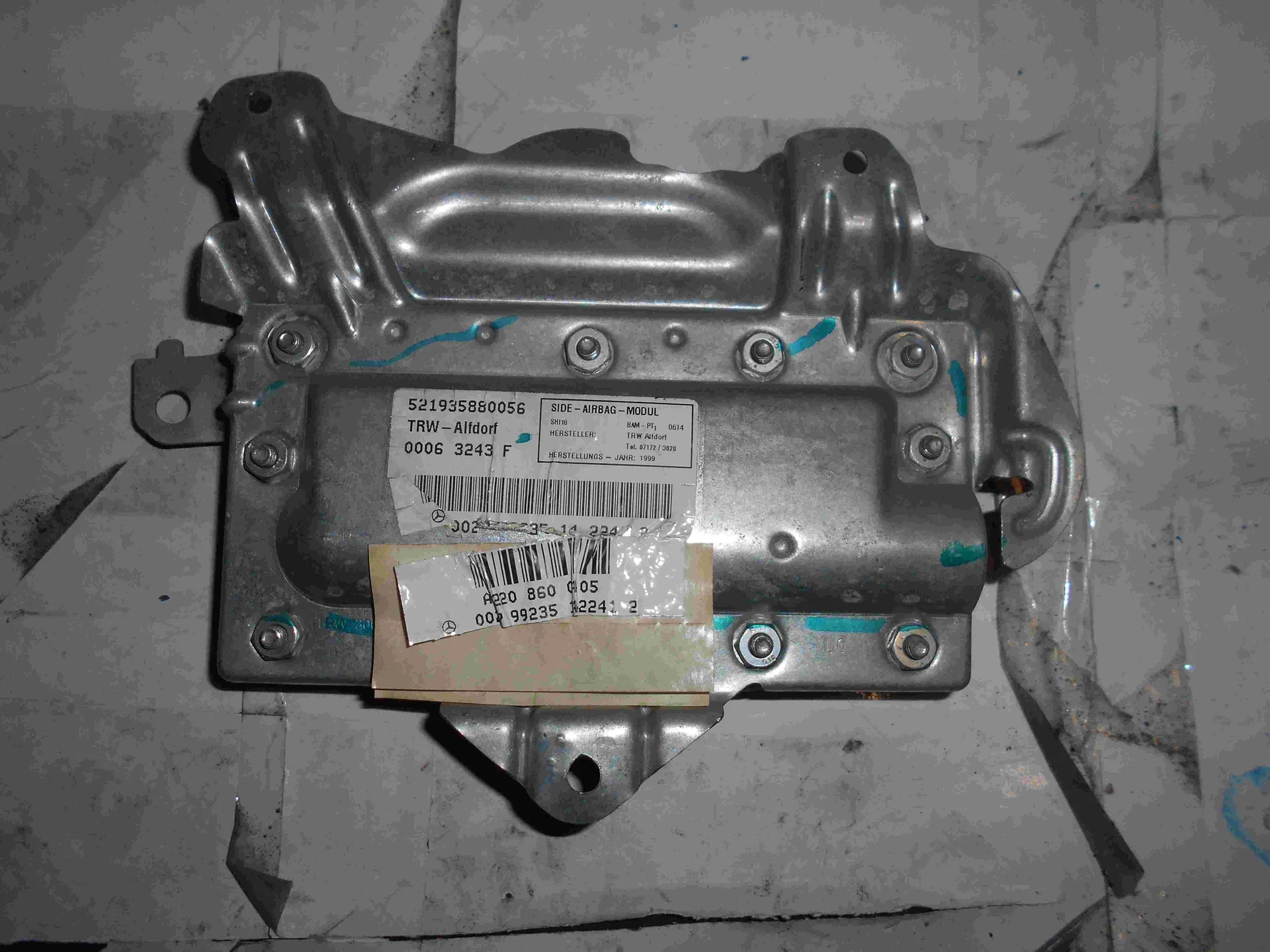 Подушка безопасности задней правой двери Mercedes-Benz W220  A2208600405 - миниатюра 2