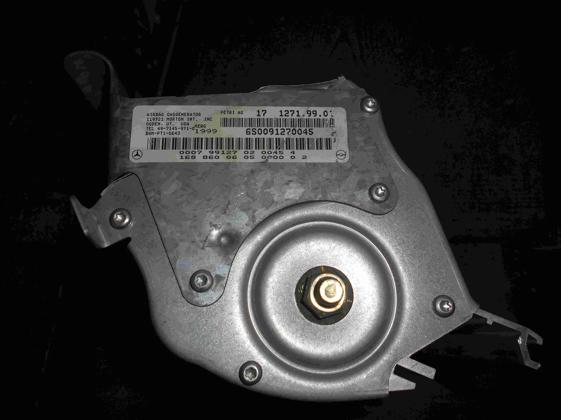 Подушка безопасности в торпеду Mercedes-Benz W168  A1688600605 - миниатюра 3