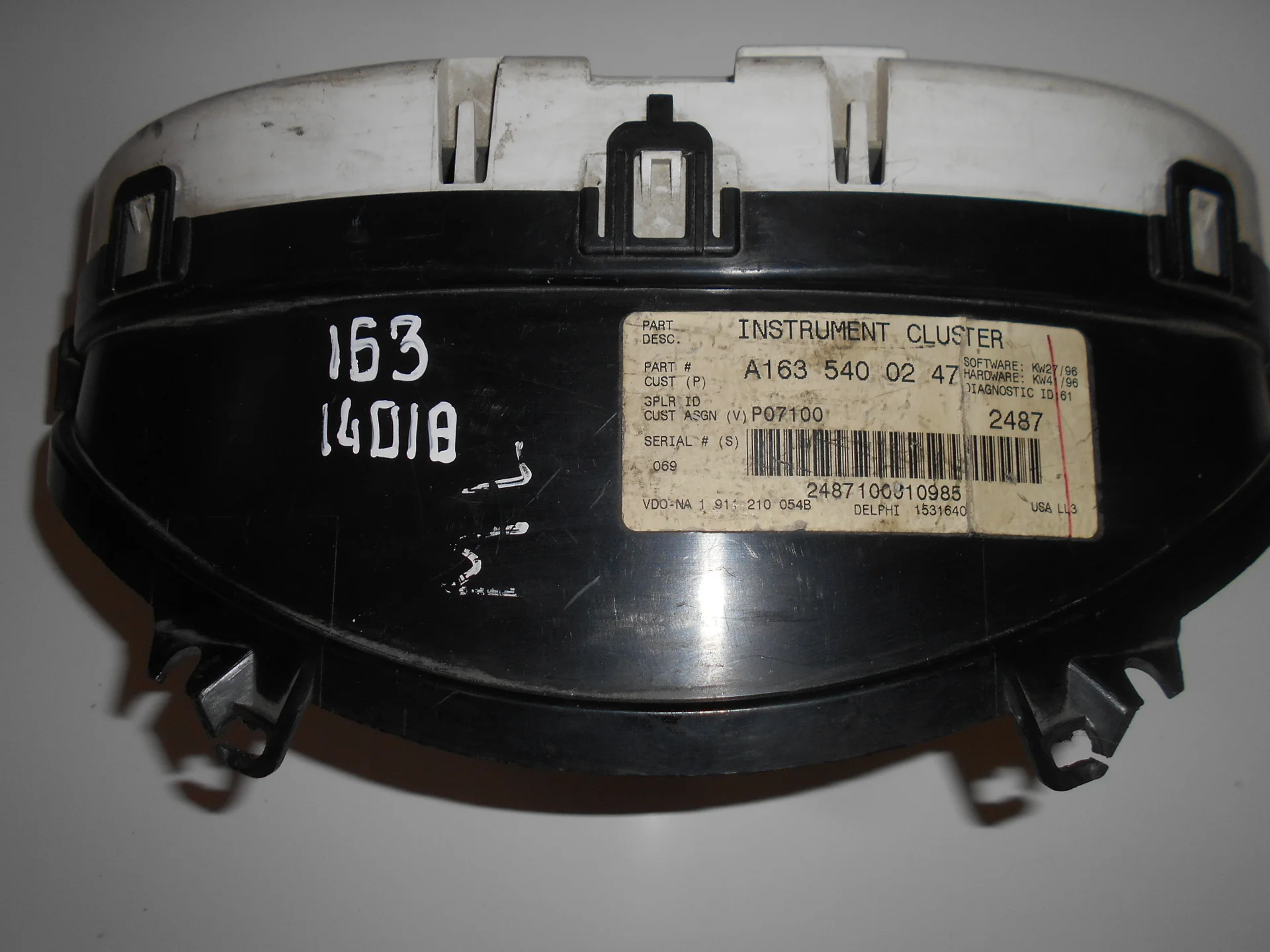 Панель приборов Mercedes-Benz W163  A1635400247 - миниатюра 2