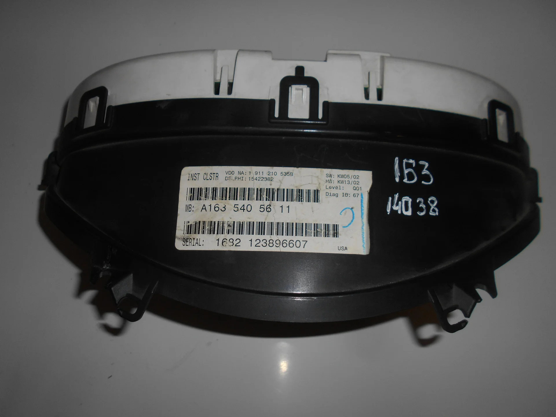 Панель приборов Mercedes-Benz W163  A1635405611 - миниатюра 3