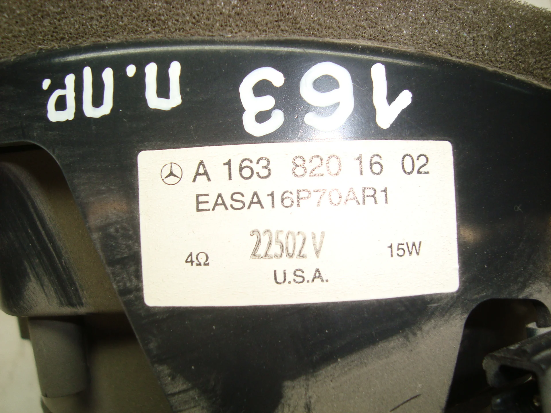 Динамик передний правый Mercedes-Benz W163 628 A1638201602 - миниатюра 3