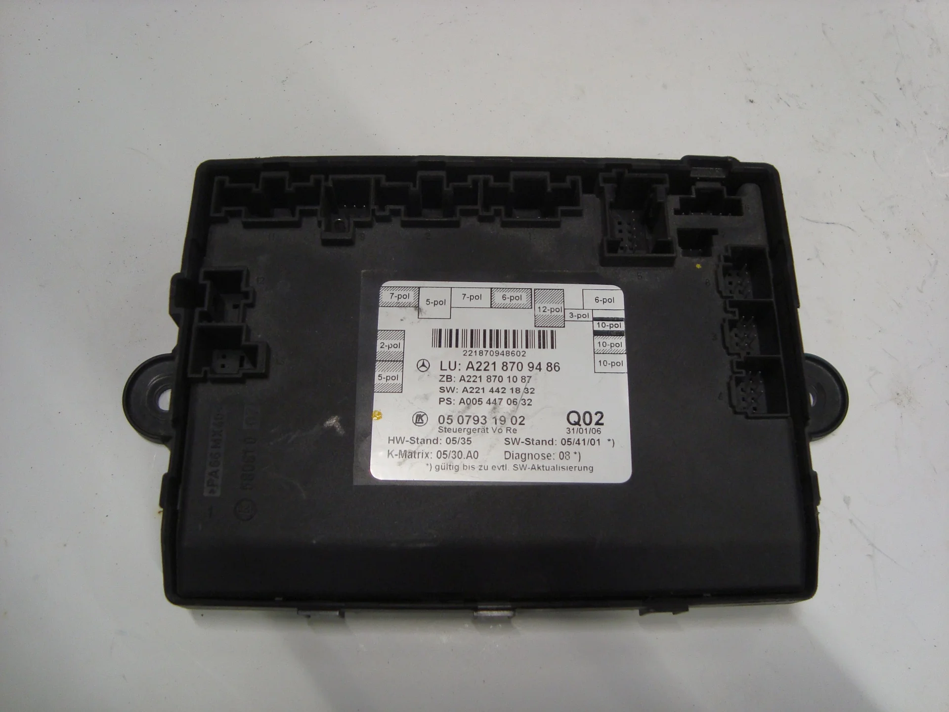 Блок управления передней правой двери Mercedes-Benz W221 A2218709486 - изображение 1
