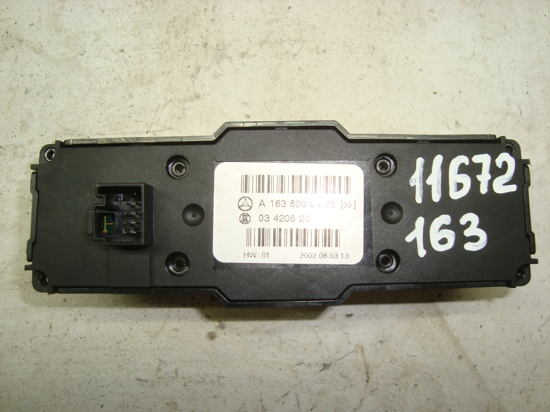 Блок управления климат контролем задний Mercedes-Benz W163 628 A1638204910 - миниатюра 2
